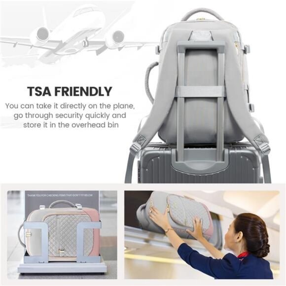 LOVEVOOK Travel Backpack for Women, 15.6in Laptop Backpack TSA Approved Carry main image 4